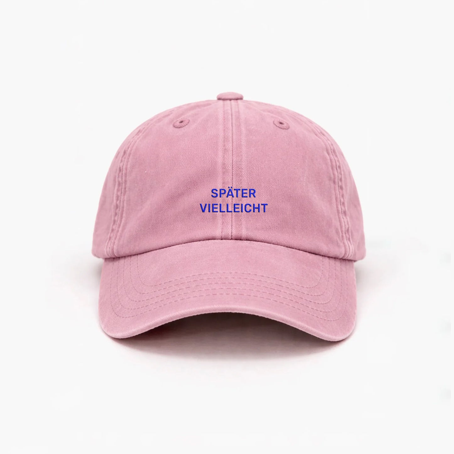 Personalized Vintage Light Pink Cap "Später Vielleicht"