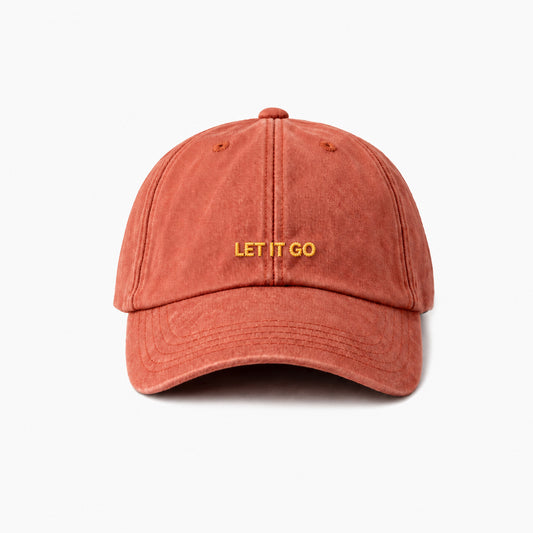 Personalisierte Vintage Orange Cap "Let It Go" HELLO TURCO