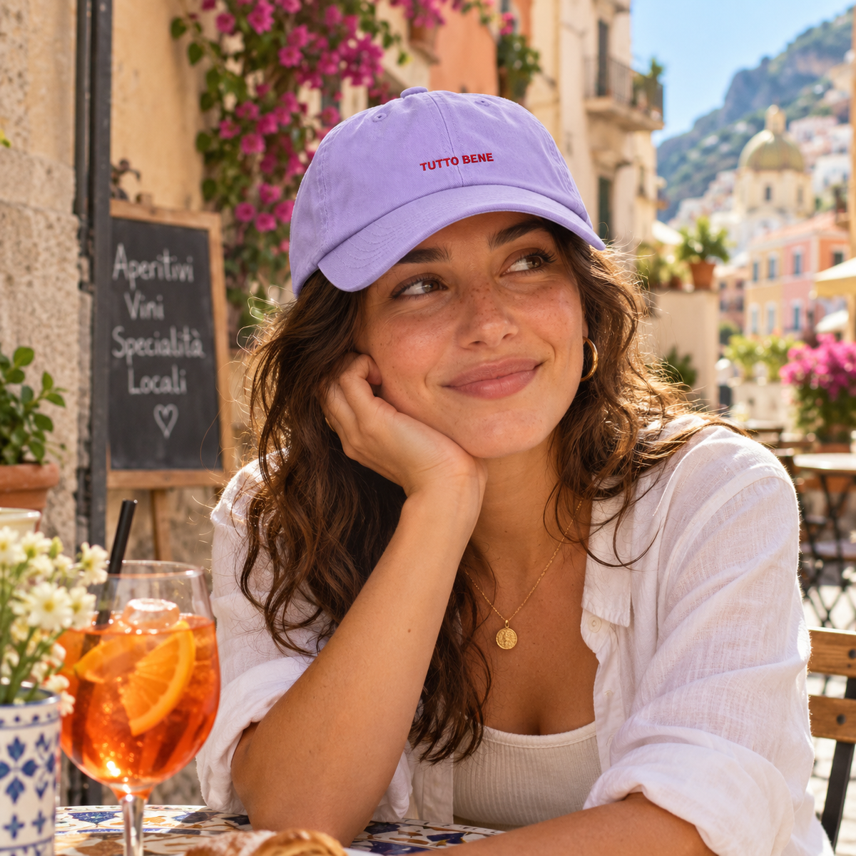 Personalisierte Lilac Cap "Tutto Bene" HELLO TURCO