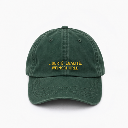 Personalisierte Green Cap "Liberté Egalité Weinschorlé'" HELLO TURCO