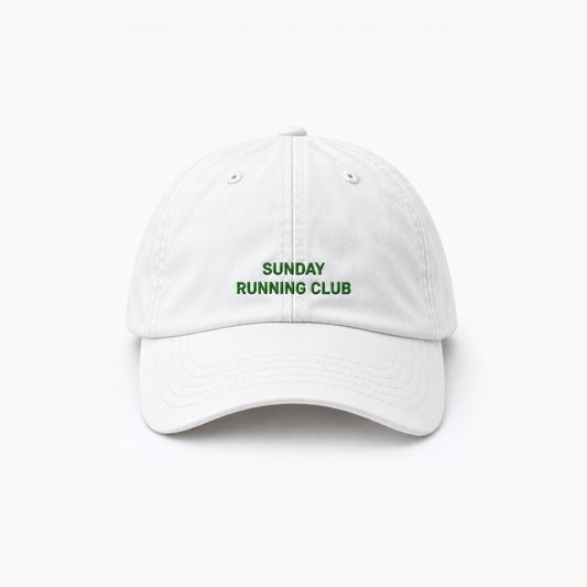 Personalisierte White Cap "Sunday Running Club" HELLO TURCO