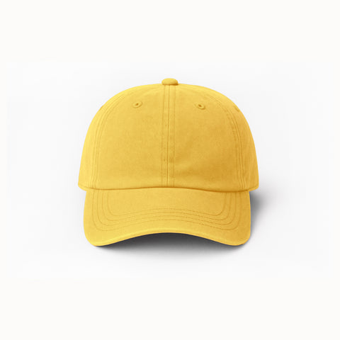 Yellow Cap in Vintage Stonewashed Look