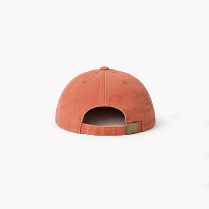 Vintage Orange Stonewashed Cap HELLO TURCO