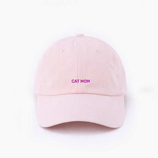 Personalisierte Light Pink Cap "Cat Mom" HELLO TURCO