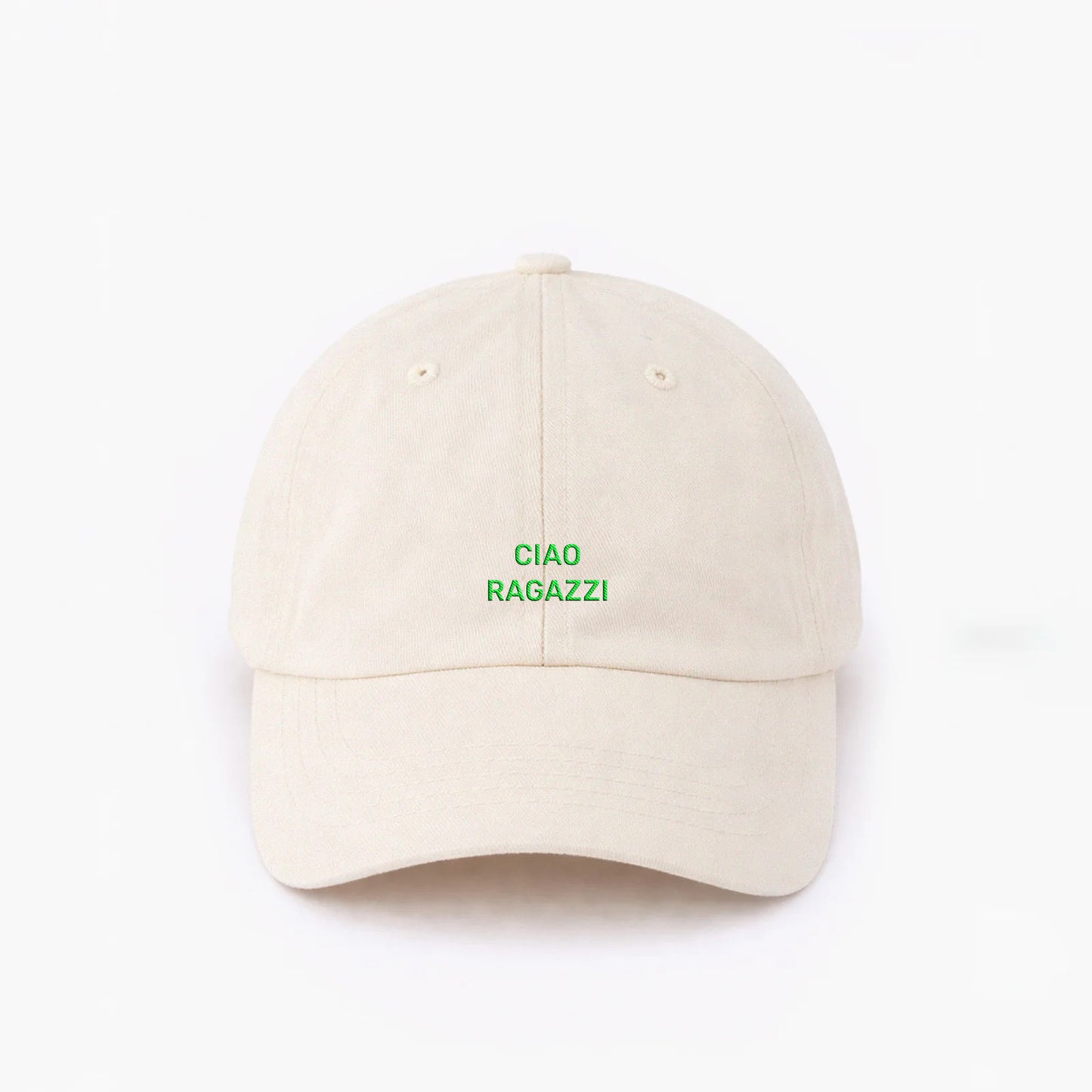 Personalisierte Offwhite Cap "Ciao Ragazzi" HELLO TURCO