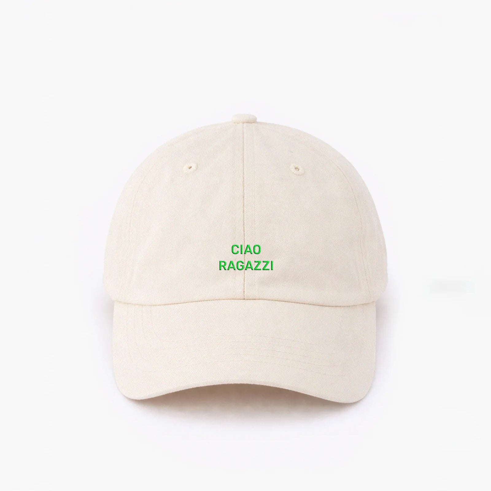 Personalisierte Offwhite Cap "Ciao Ragazzi" HELLO TURCO