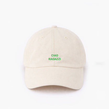 Personalisierte Offwhite Cap "Ciao Ragazzi" HELLO TURCO