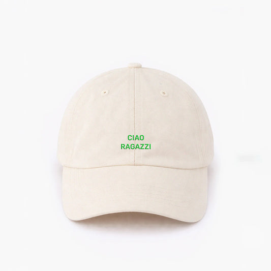 Personalisierte Offwhite Cap "Ciao Ragazzi" HELLO TURCO