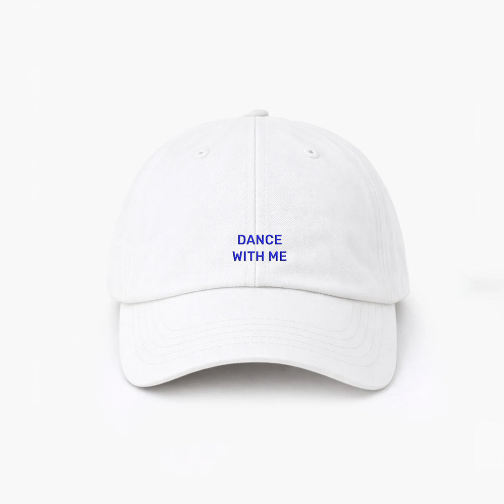 Personalized White Cap "Dance With Me"