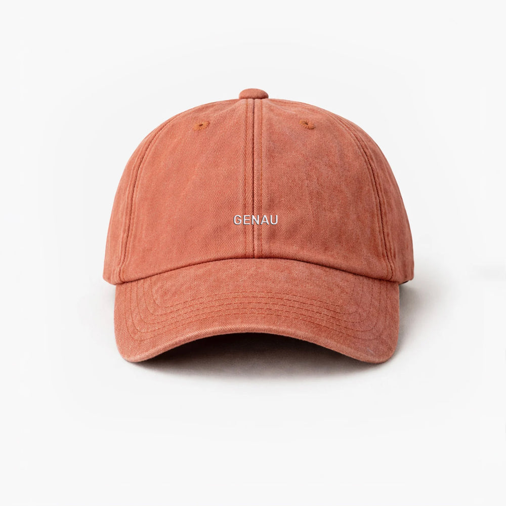 Personalized  Vintage Orange Cap "Genau"