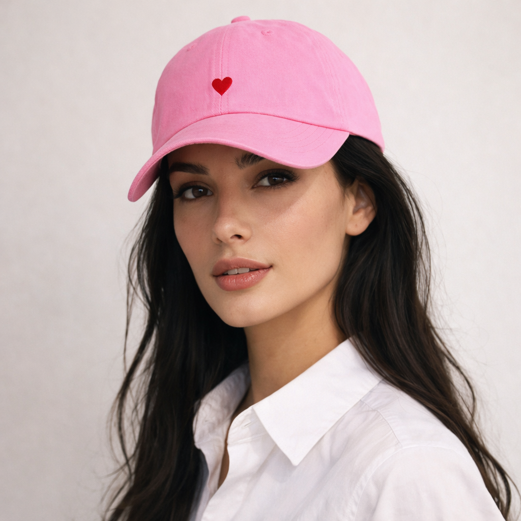 Personalisierte Pink Cap "Heart" HELLO TURCO