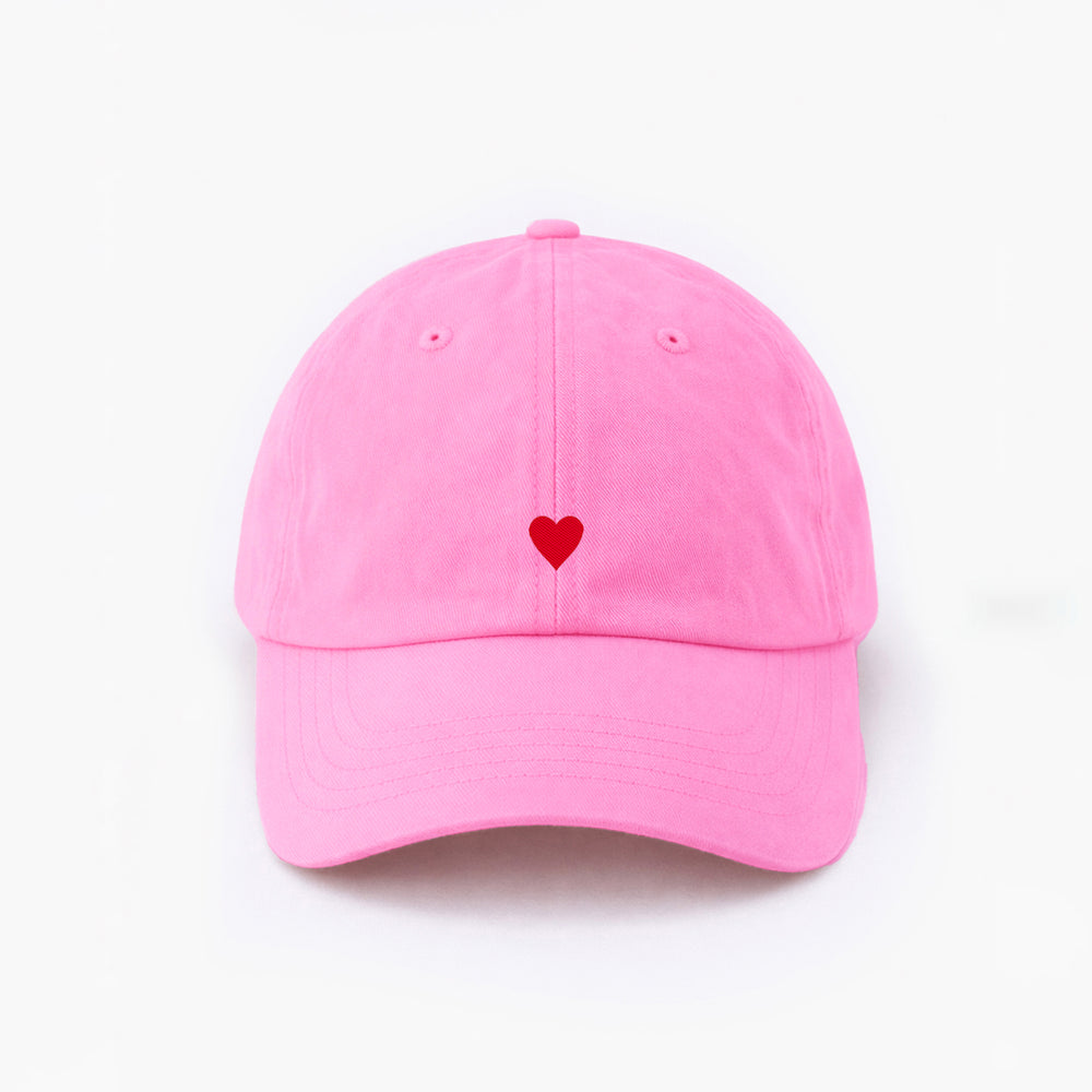 Personalisierte Pink Cap "Heart"