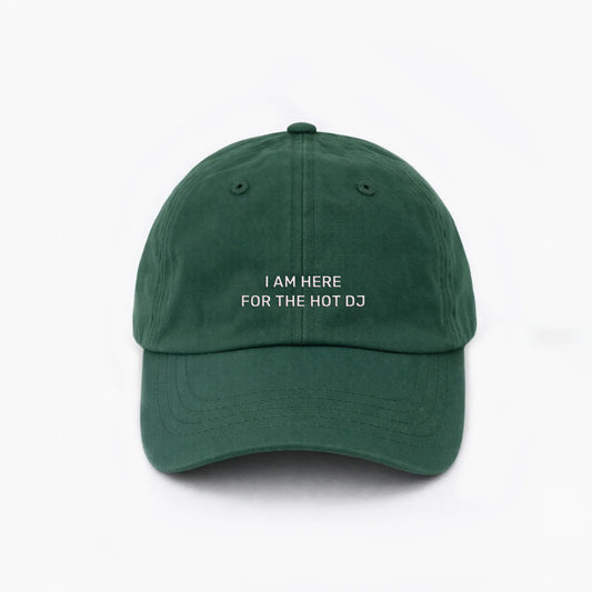 Personalisierte Green Cap "I'm Here For The Hot Dj"