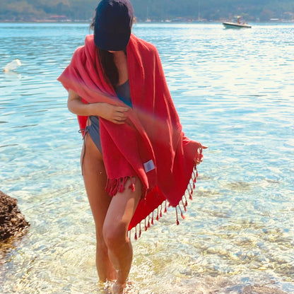 Red and Ready Turkish Towel