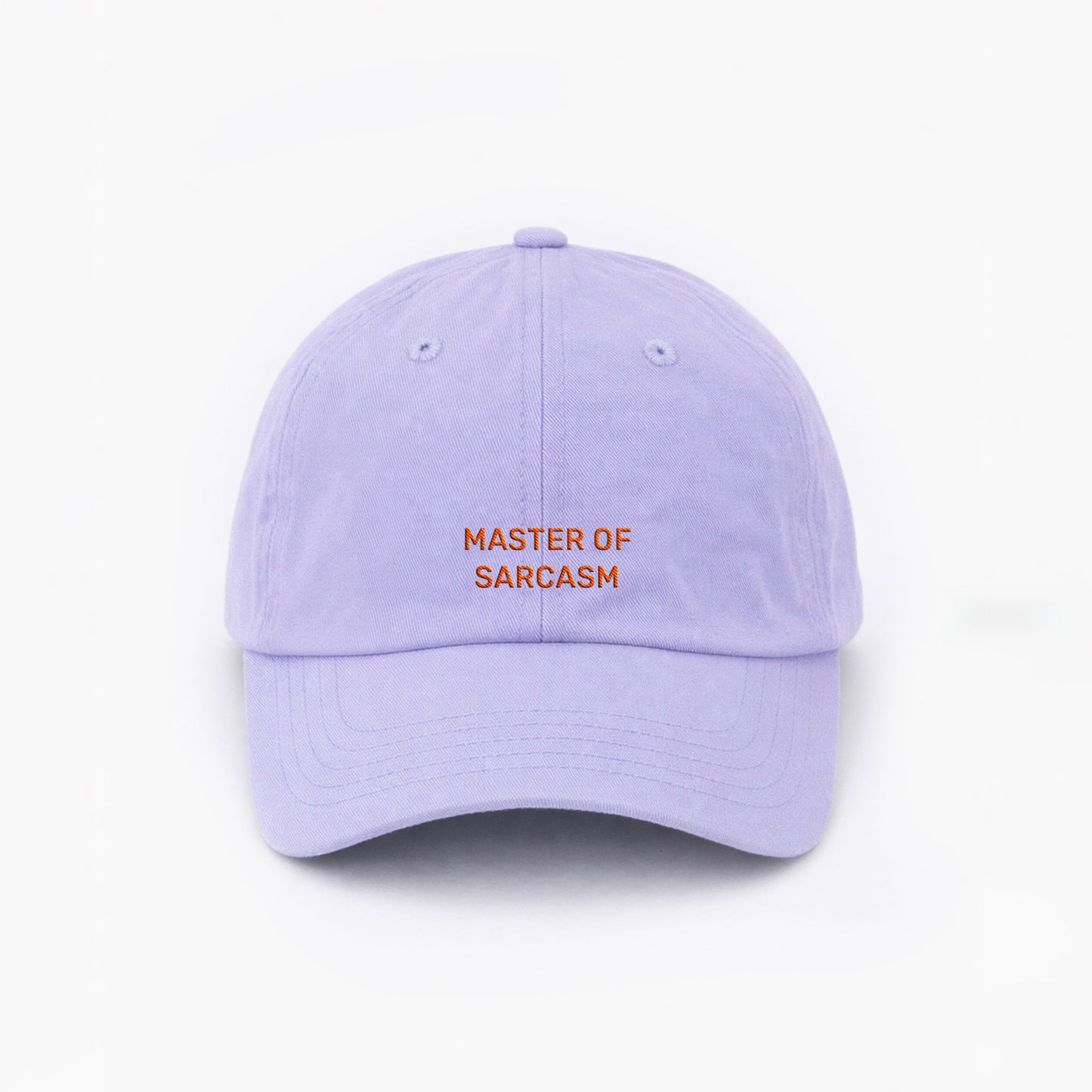 Personalized Lilac Cap "Master Of Sarcasm"