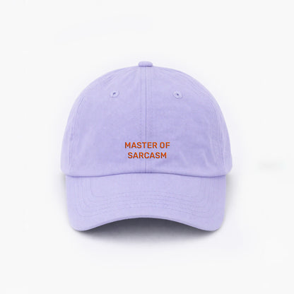 Personalized Lilac Cap "Master Of Sarcasm"