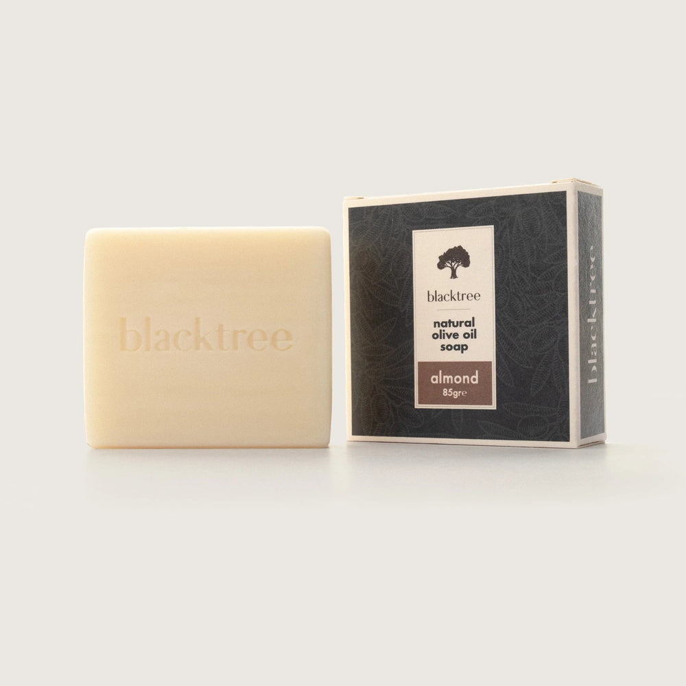 Blacktree Naturseife aus Olivenöl – Mandel – 85 g (Seifenstück)