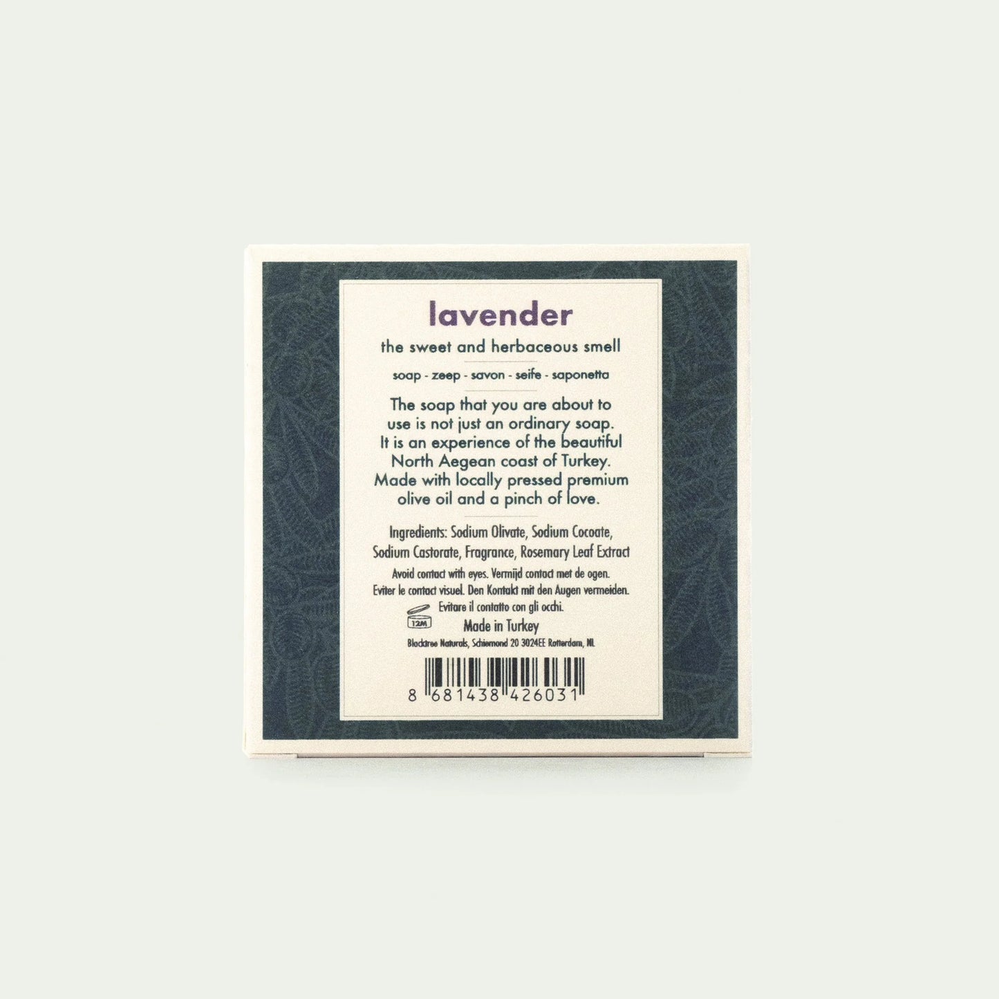Blacktree Natural Olive Oil Soap - Lavender - 85gr (Bar Soap)