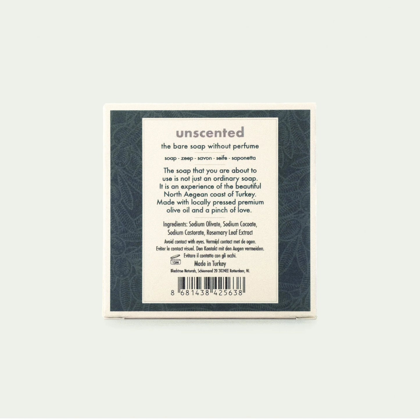 Blacktree Natural Olive Oil Soap – Unscented – 85 g (Bar Soap)