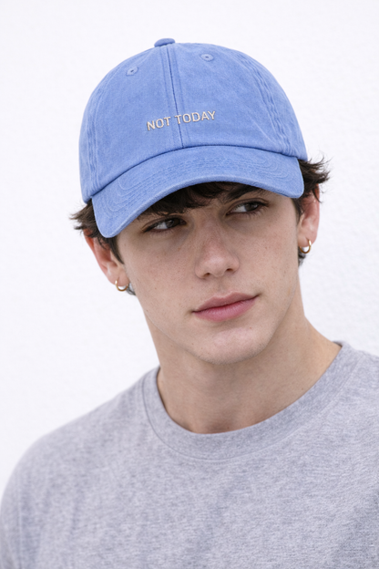 Personalisierte Vintage Blue Cap "Not Today" HELLO TURCO