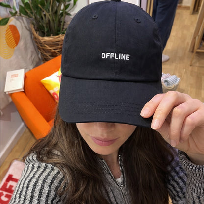 Personalized   Black Cap "Offline"