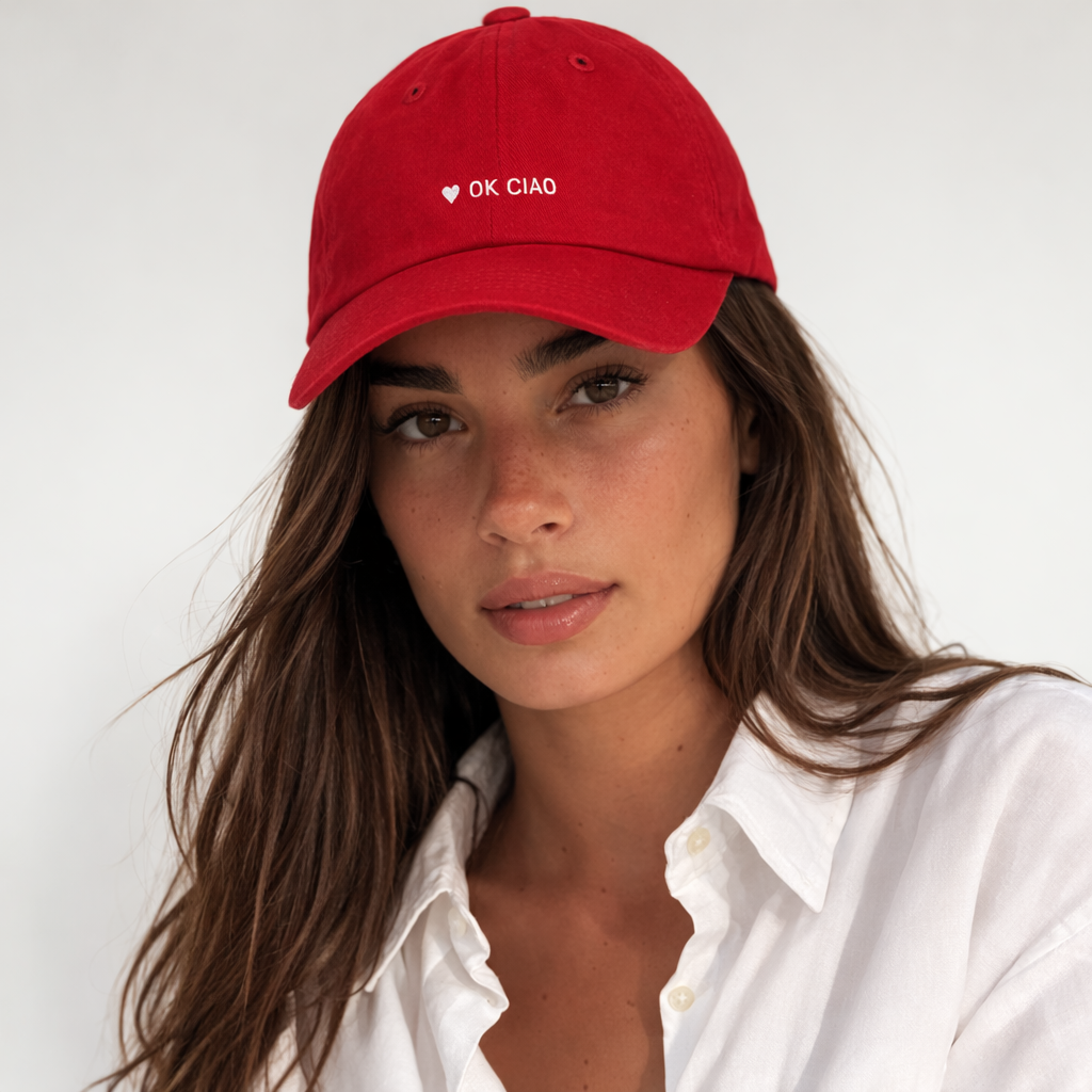 Personalisierte Red Cap "Ok Ciao" HELLO TURCO