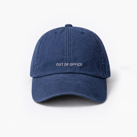 Personalisierte Vintage Navy Cap "Out Of Office" HELLO TURCO