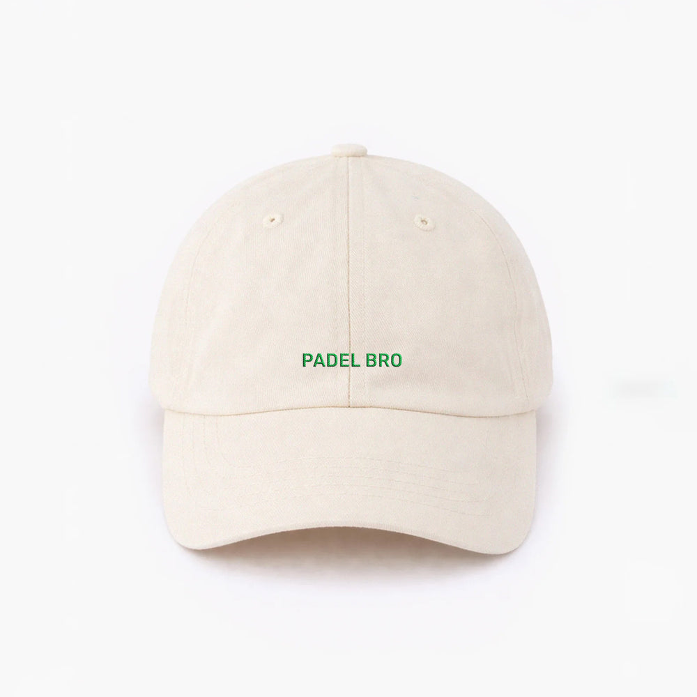 Personalisierte Offwhite Cap "Padel Bro"