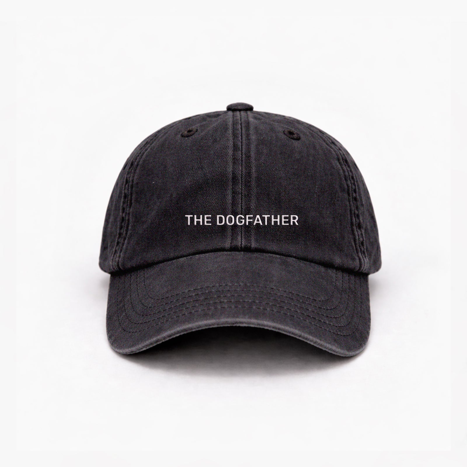 Personalisierte Vintage Anthracite Basecap "The Dogfather" HELLO TURCO