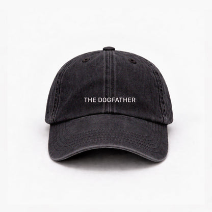 Personalisierte Vintage Anthracite Basecap "The Dogfather" HELLO TURCO