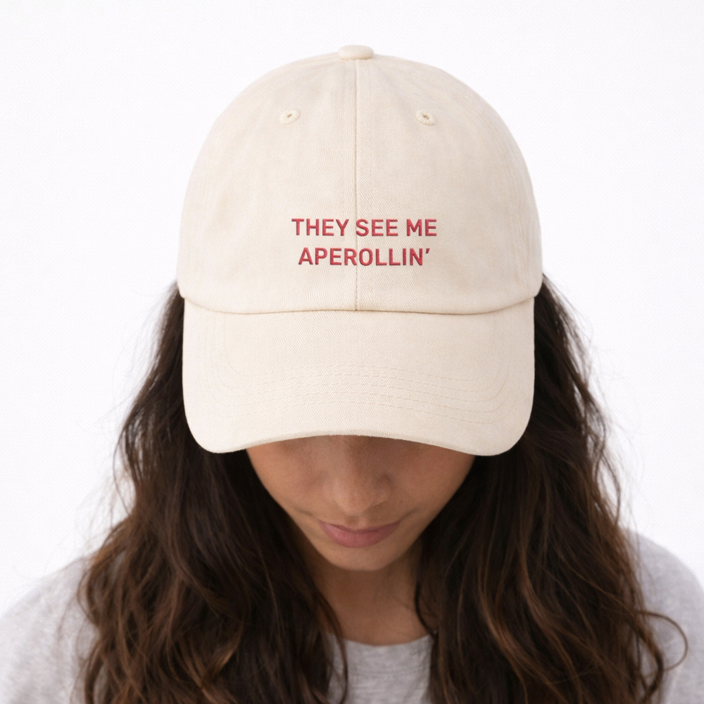 Personalisierte Offwhite Cap "They See Me Aperollin" HELLO TURCO