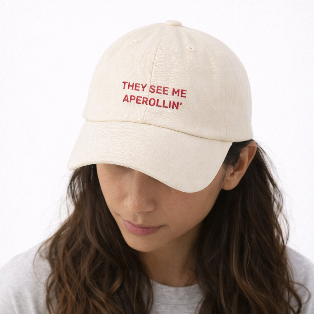 Personalisierte Offwhite Cap "They See Me Aperollin" HELLO TURCO
