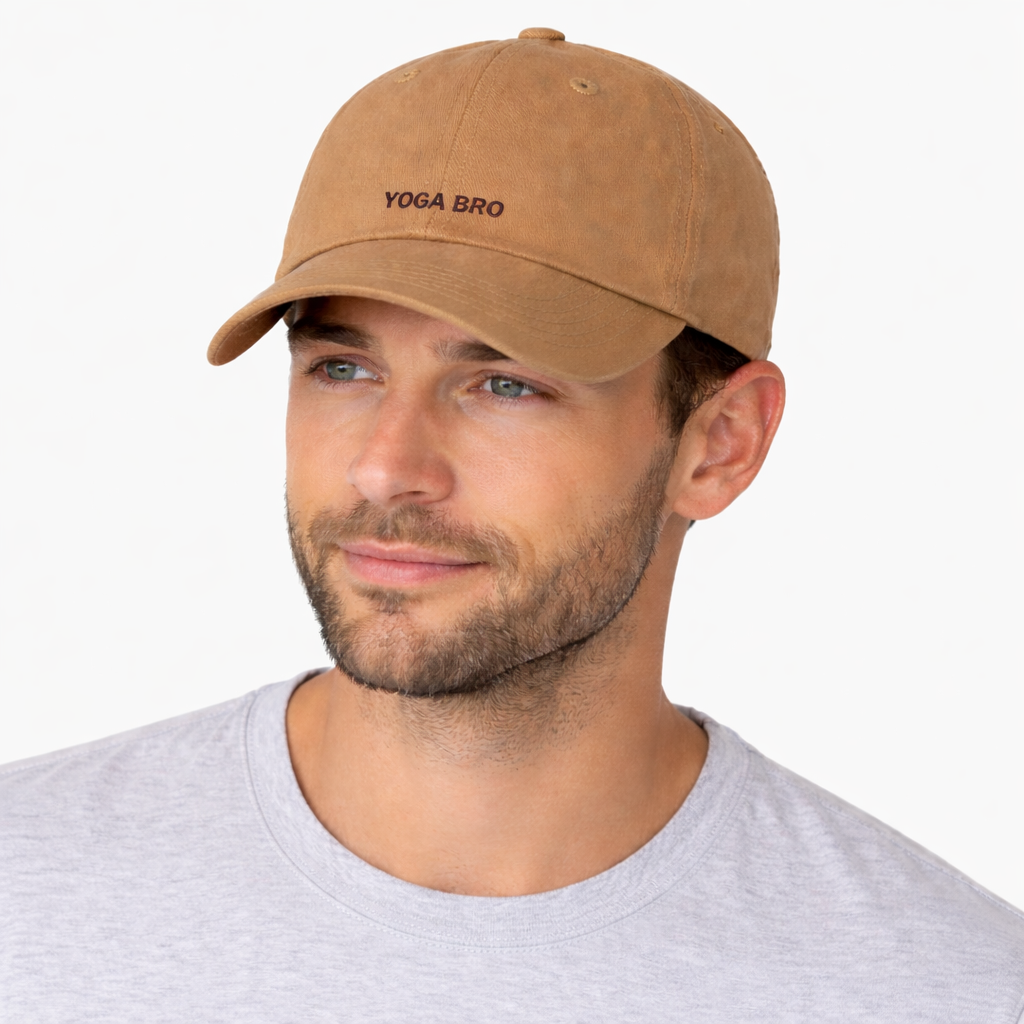 Personalisierte Brown Cap "Yoga Bro"
